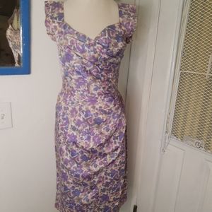 1950a Peggy wood Honolulu sarong style dress